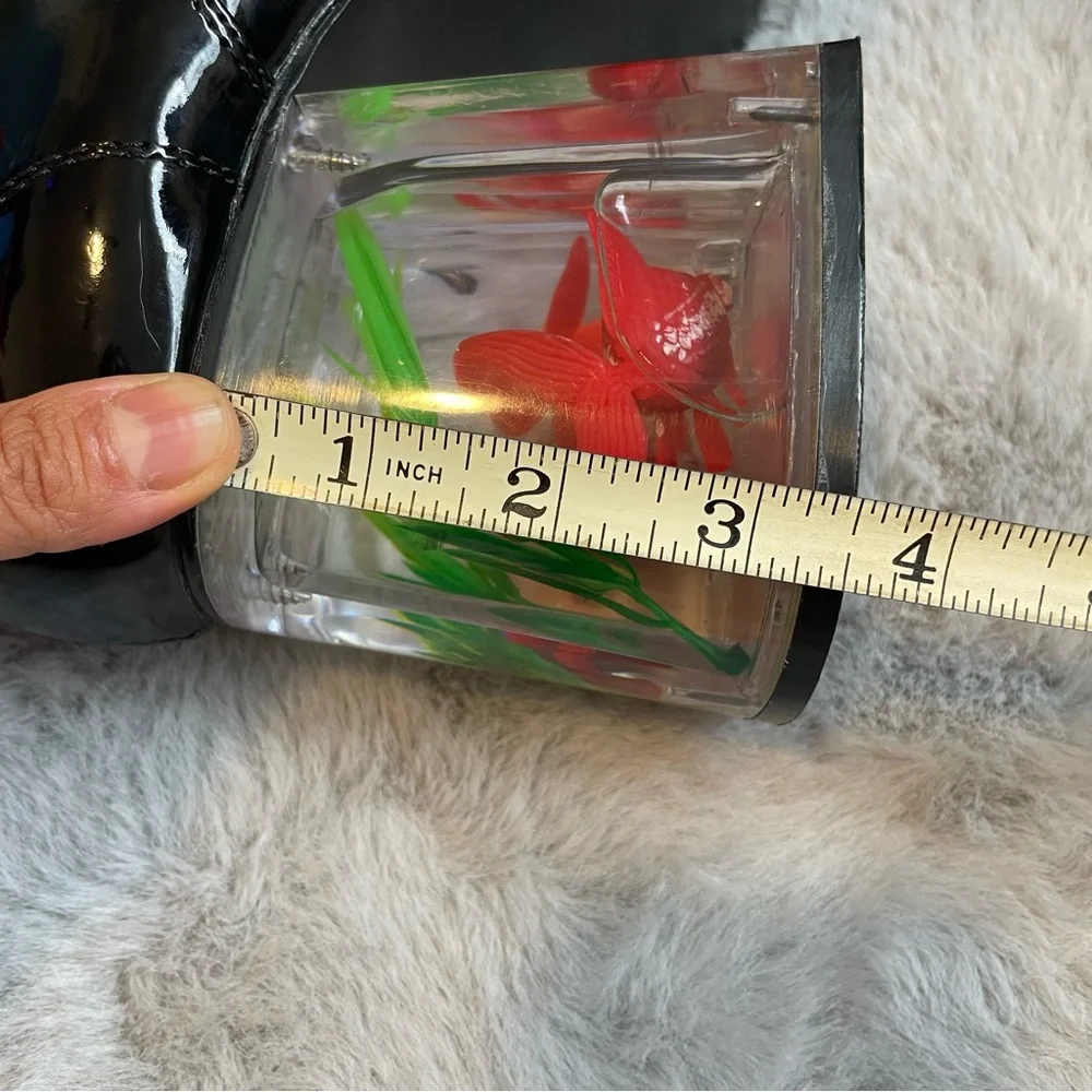 Funtasma Boots Mens 70s Platforms Black Floating Fish PIMP02 Left Shoe Only L 12 - Picture 9 of 10